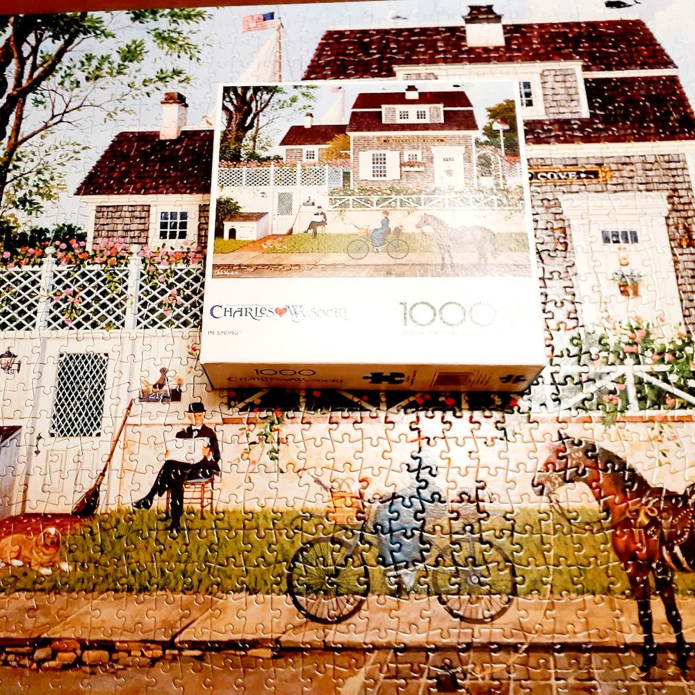 Charles Wysocki Jigsaw Puzzle In Spring 1000 Pieces Complete